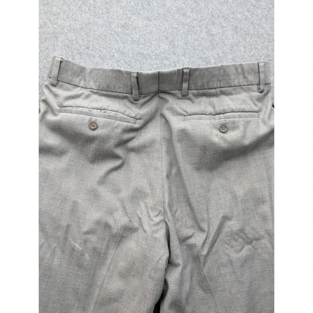 Banana Republic Grey Dress Pants Trousers Men's 36x34 Flat Front Classic...